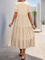 R&B | Ein pendelfarbenes Kleid mit Stehkragen