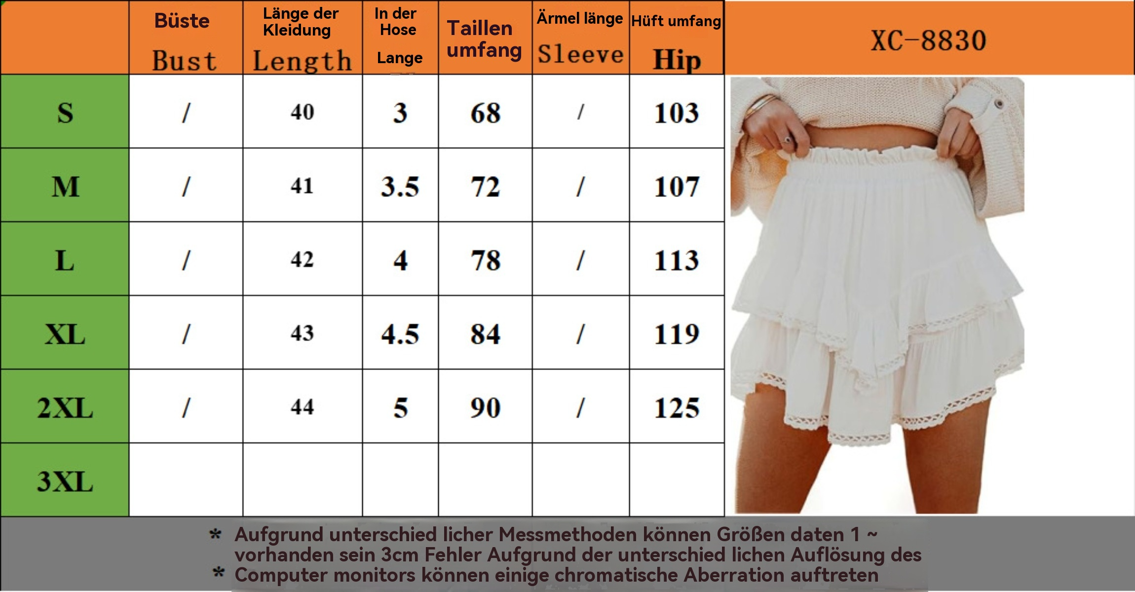 R&B | Kuchenrock mit hoher Taille
