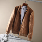 Herren casual lässige Outdoorjacke mit weichem Obermaterial und praktischen Taschen Hedi-Mode
