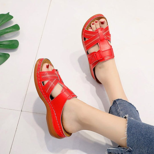 Damen Komfortable Clogs mit modischem Riemendesign R&B
