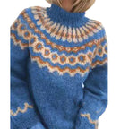 R&B | Nordische Strickjacke mit Muster Acryl Warm, Zeitlos