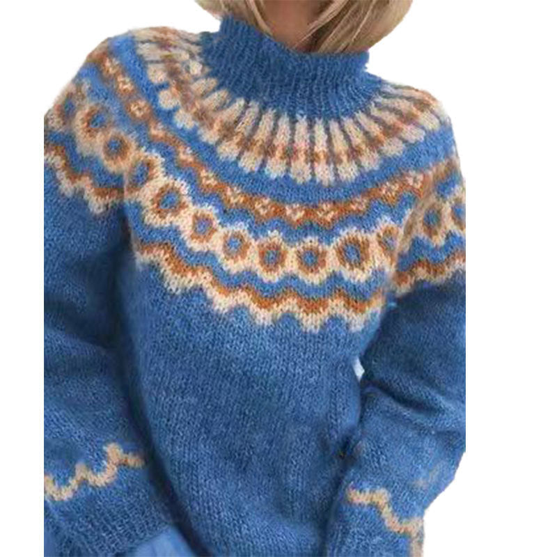 R&B | Nordische Strickjacke mit Muster Acryl Warm, Zeitlos