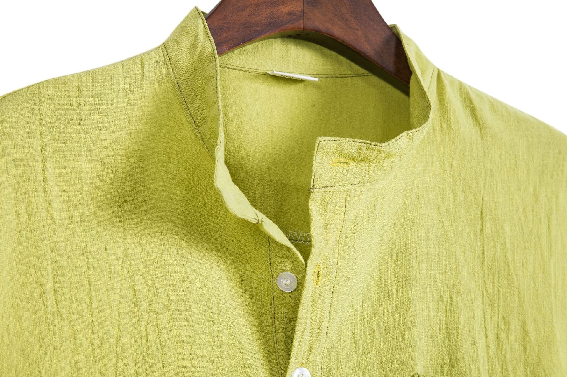 Herren Langarmhemd mit praktischem Henley-Ausschnitt und Tasche