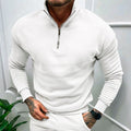 R&B | Pullover mit Halb-Zip Stehkragen
