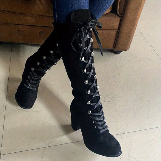 R&B – kniehohe, bequeme lange Winterstiefel für Damen