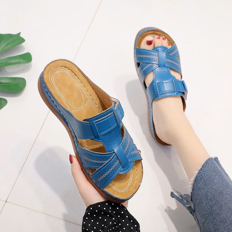 Damen Komfortable Clogs mit modischem Riemendesign R&B