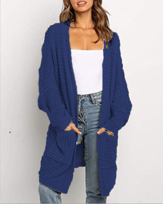 Damen Strickcardigan mit großzügigen Taschen und lockerer Passform R&B