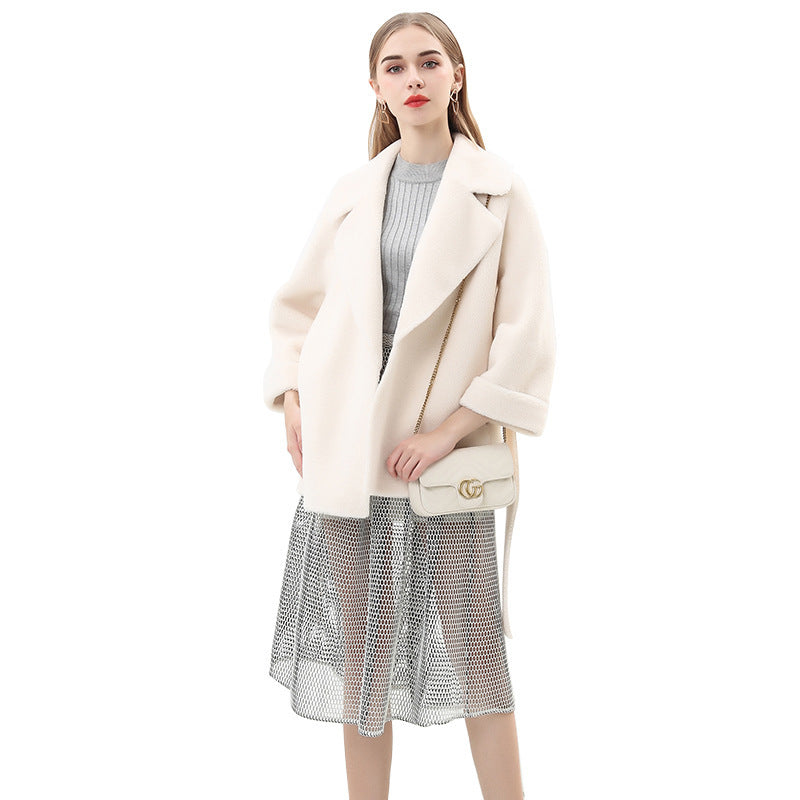 Damen Modische Manteljacke im Oversized-Stil R&B