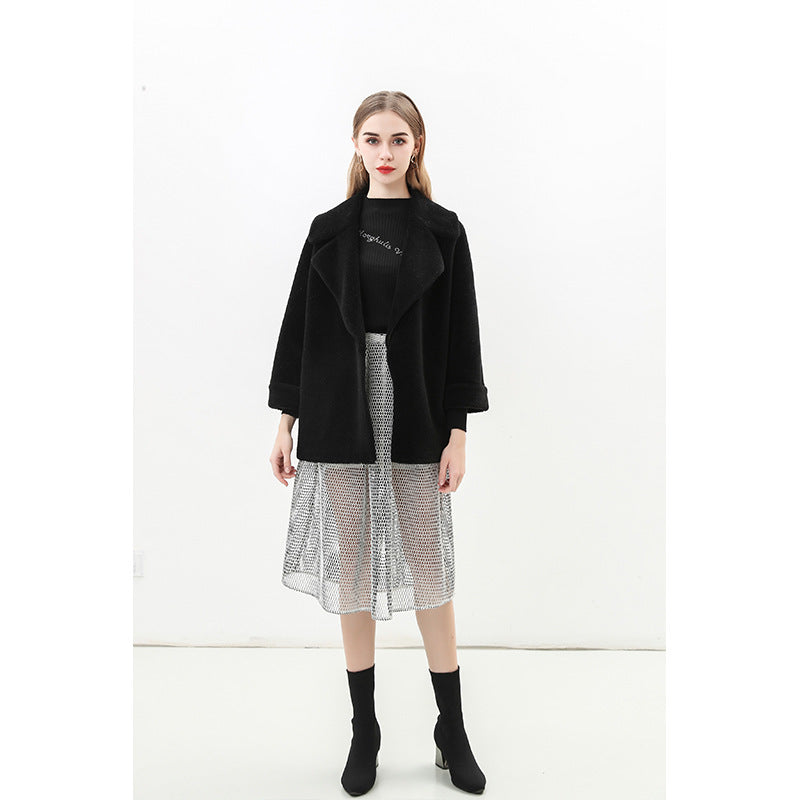 Damen Modische Manteljacke im Oversized-Stil R&B