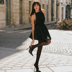 Ausgestelltes Cocktailkleid aus Satin