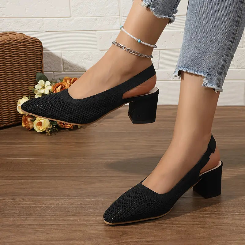 Atmungsaktive hochhackige Pantoffeln Sandalen Frauenschuhe R&B