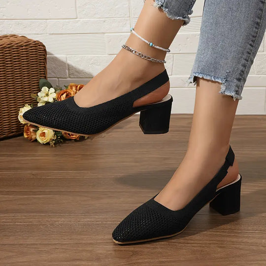Atmungsaktive hochhackige Pantoffeln Sandalen Frauenschuhe R&B