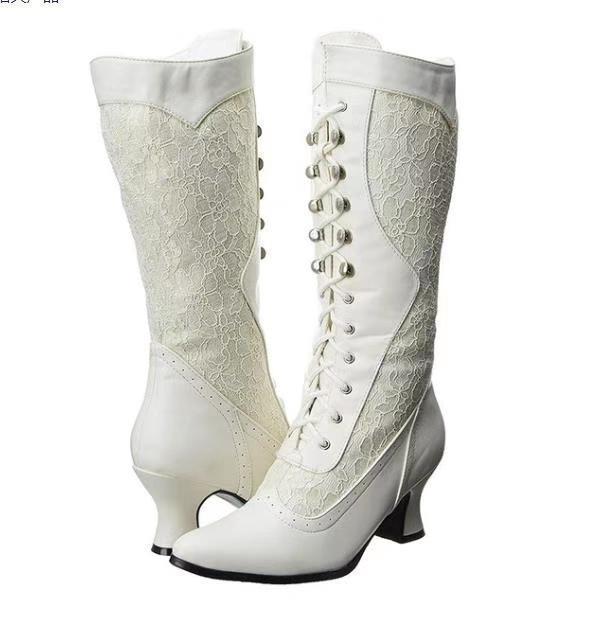 Vintage-Inspirierte Damen Stiefeletten R&B
