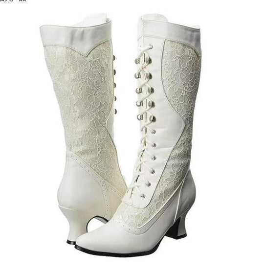 Vintage-Inspirierte Damen Stiefeletten R&B