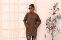 Damen Longpullover mit außerge-wöhnlichem Schnitt und Taschen R&B