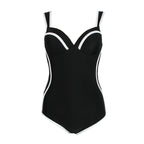 Damen Sportlicher Einteiler Badeanzug mit elegantem Detail R&B