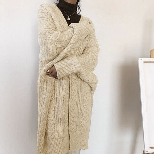 Damen Großer Strickcardigan R&B