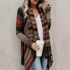R&B | Herbst und Winter Mittellange Strickjacke