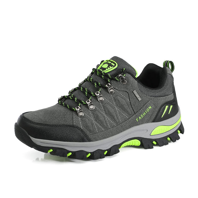 Damen nan atmungsaktiver Low-Cut-Trekkingschuh mit Metallösen, verstärkter Zehenkappe und griffiger Multiterrain-Sohle R&B
