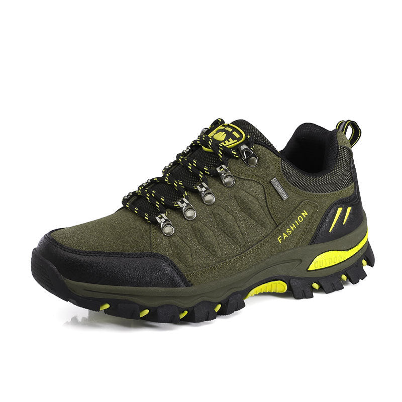Damen nan atmungsaktiver Low-Cut-Trekkingschuh mit Metallösen, verstärkter Zehenkappe und griffiger Multiterrain-Sohle R&B