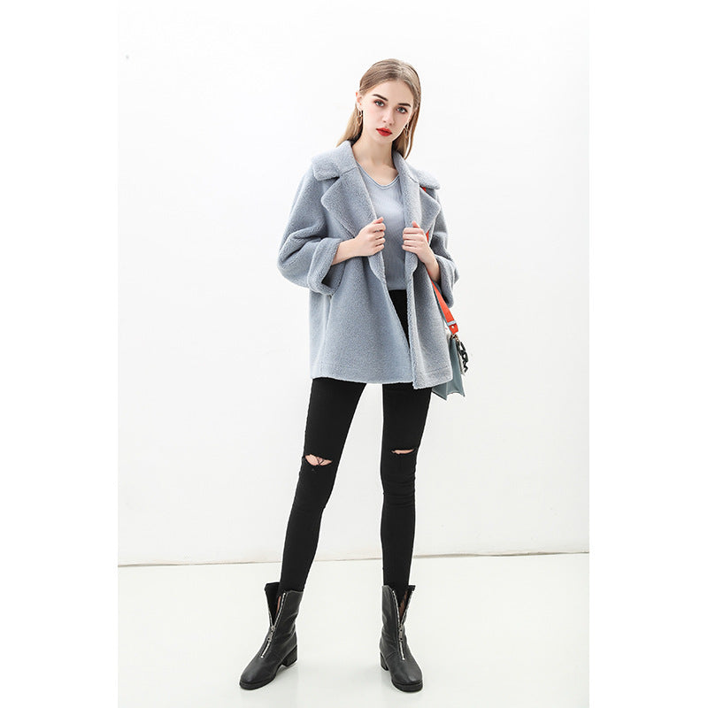 Damen Modische Manteljacke im Oversized-Stil R&B