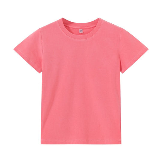 R&B | Schillerndes altes kurzes T-Shirt mit Färbung