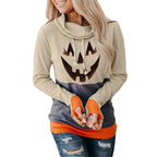 Damen Casual Kürbis Grafik Hoodie R&B
