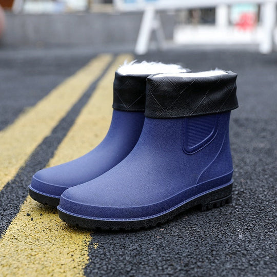 Halbhohe Wasserdichte Herren-Regenstiefel R&B