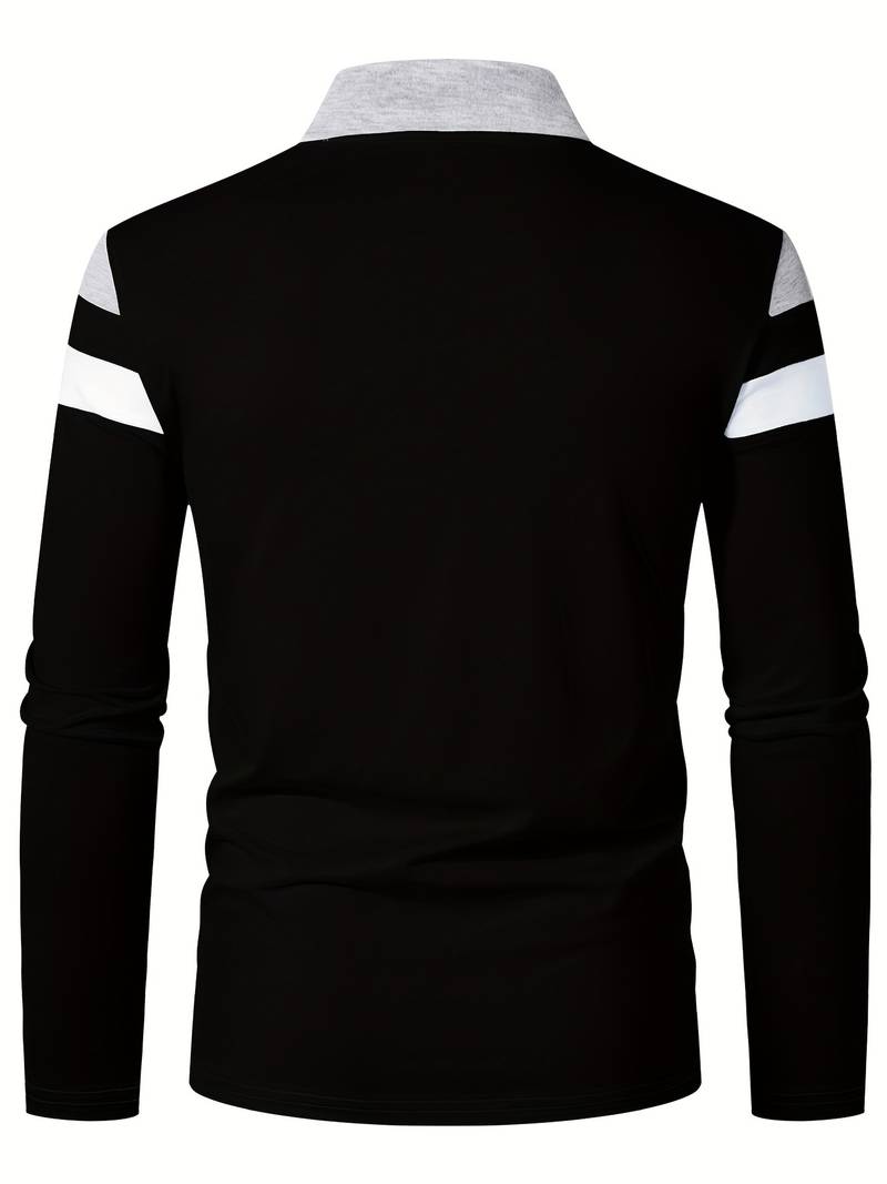 EB – langärmliges poloshirt mit reißverschluss