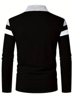 R&B | langärmliges poloshirt mit reißverschluss
