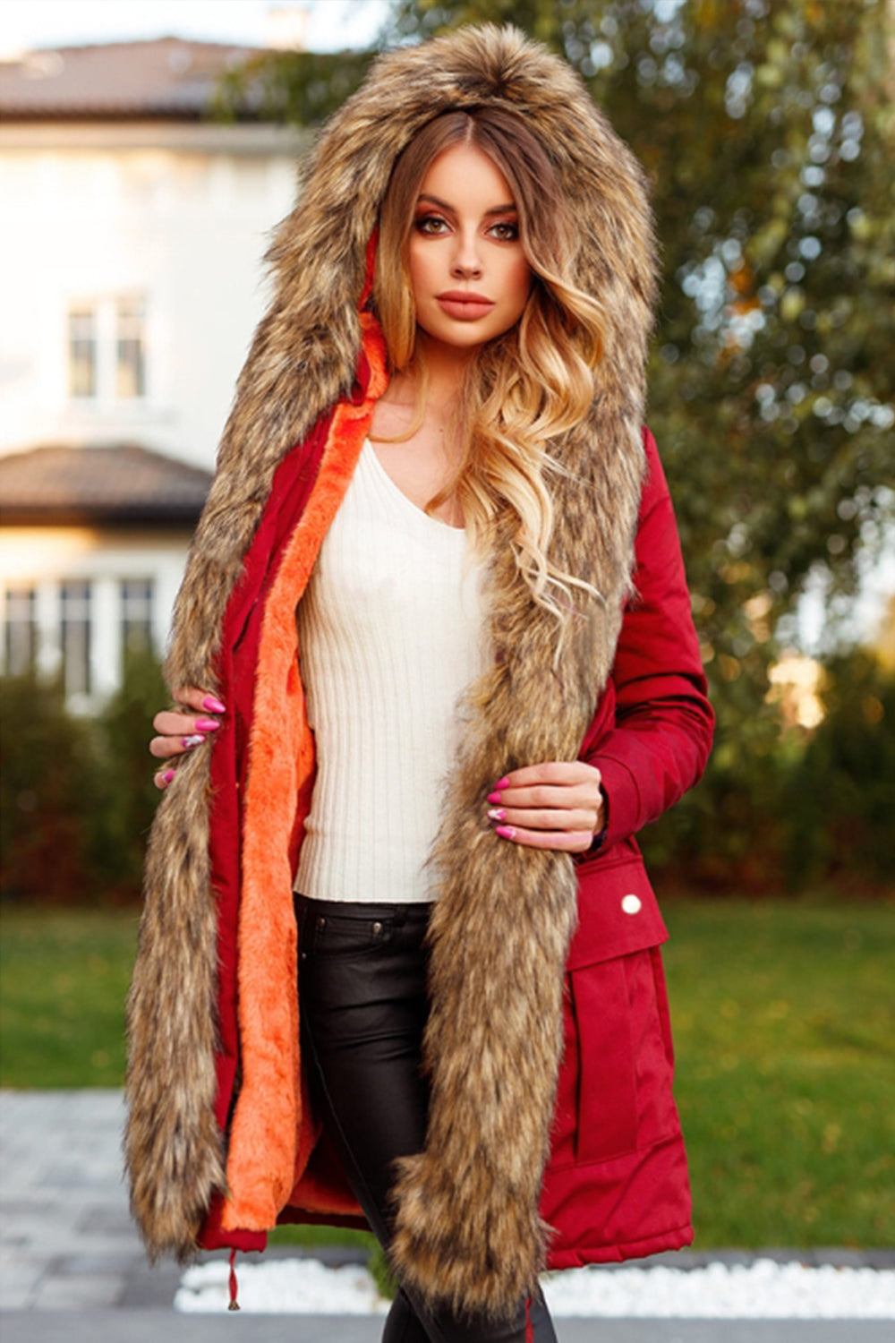 R&B | Parka mit Kapuze Windbreaker
