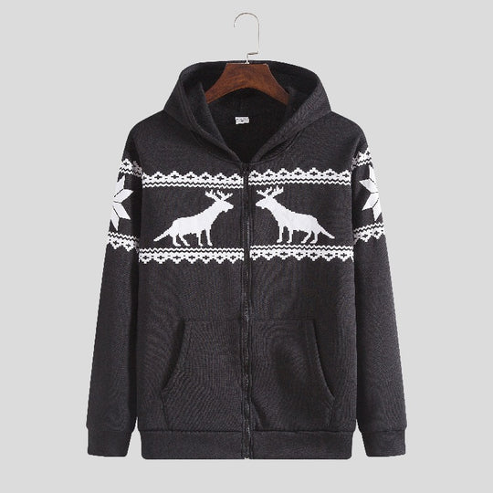 Damen Kapuzenjacke mit tierisch-modernem Design und praktischen Eingrifftaschen R&B