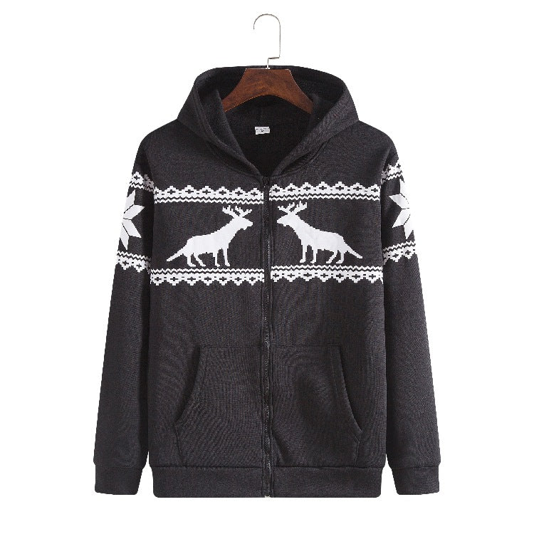 Damen Kapuzenjacke mit tierisch-modernem Design und praktischen Eingrifftaschen R&B