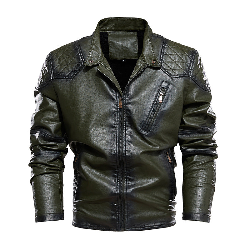 Herren Bikerjacke aus Kunstleder R&B