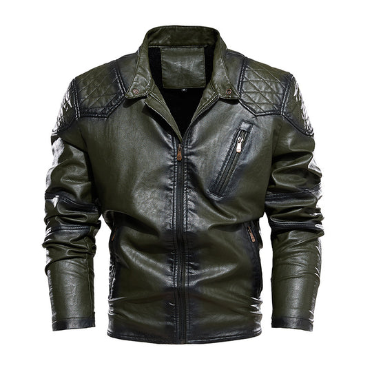Herren Bikerjacke aus Kunstleder R&B