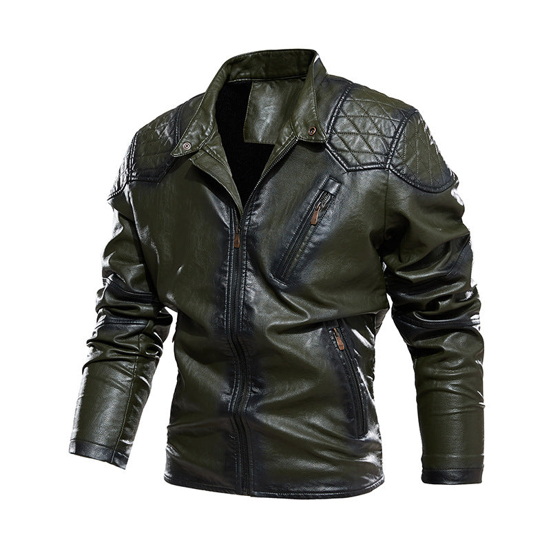 Herren Bikerjacke aus Kunstleder R&B