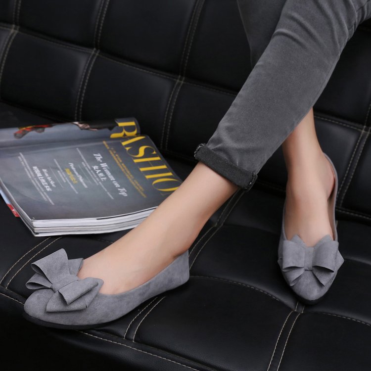Damen Ballerinas mit eleganter Schleifenapplikation R&B