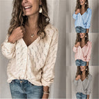 Damen Strickjacke mit zauberhaftem Lochmuster und lässigem Schnitt R&B