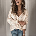 Damen Strickjacke mit zauberhaftem Lochmuster und lässigem Schnitt R&B