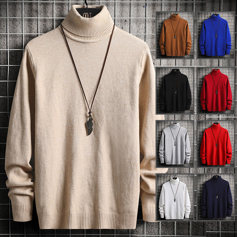 Herren Rollkragenpullover aus hochwertiger Strickware mit lässiger Passform
