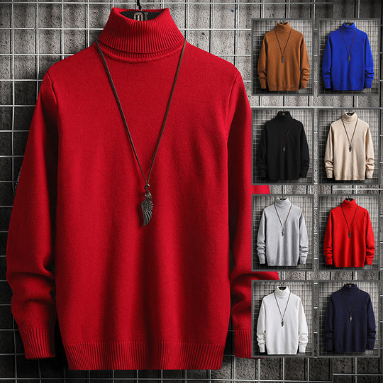 Herren Rollkragenpullover aus hochwertiger Strickware mit lässiger Passform R&B