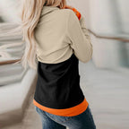 Damen Casual Kürbis Grafik Hoodie R&B