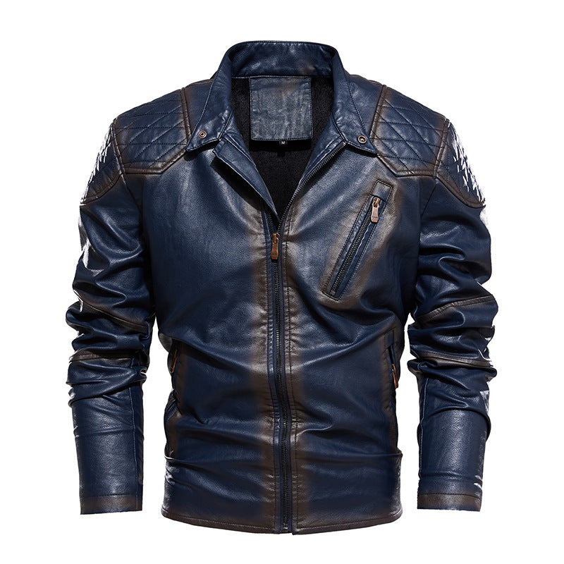 Herren Bikerjacke aus Kunstleder R&B