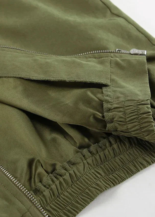 R&B | Edge - Kontrast Reißverschlussjacke und weit geschnittene Hose Set
