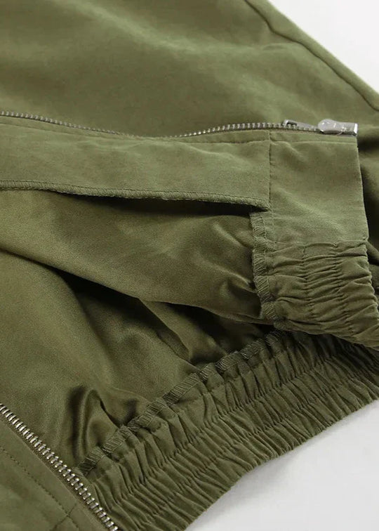 R&B | Edge - Kontrast Reißverschlussjacke und weit geschnittene Hose Set