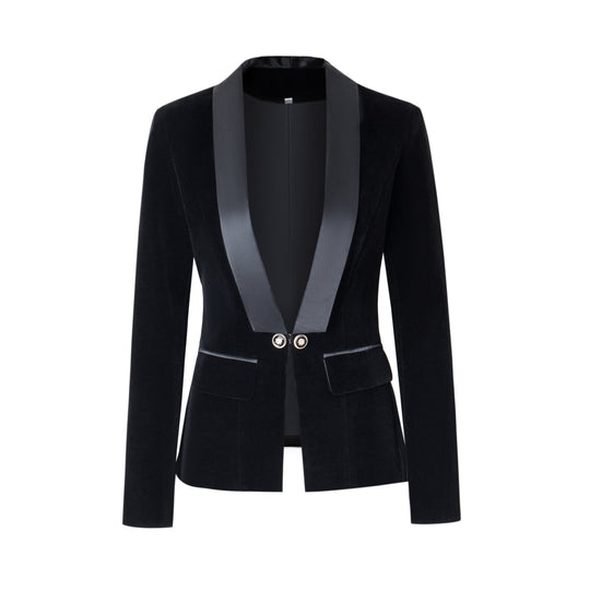 Damen Blazerjacke mit glänzenden Akzenten und strukturiertem Schnitt R&B
