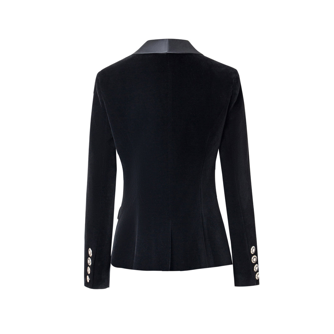 Damen Blazerjacke mit glänzenden Akzenten und strukturiertem Schnitt R&B