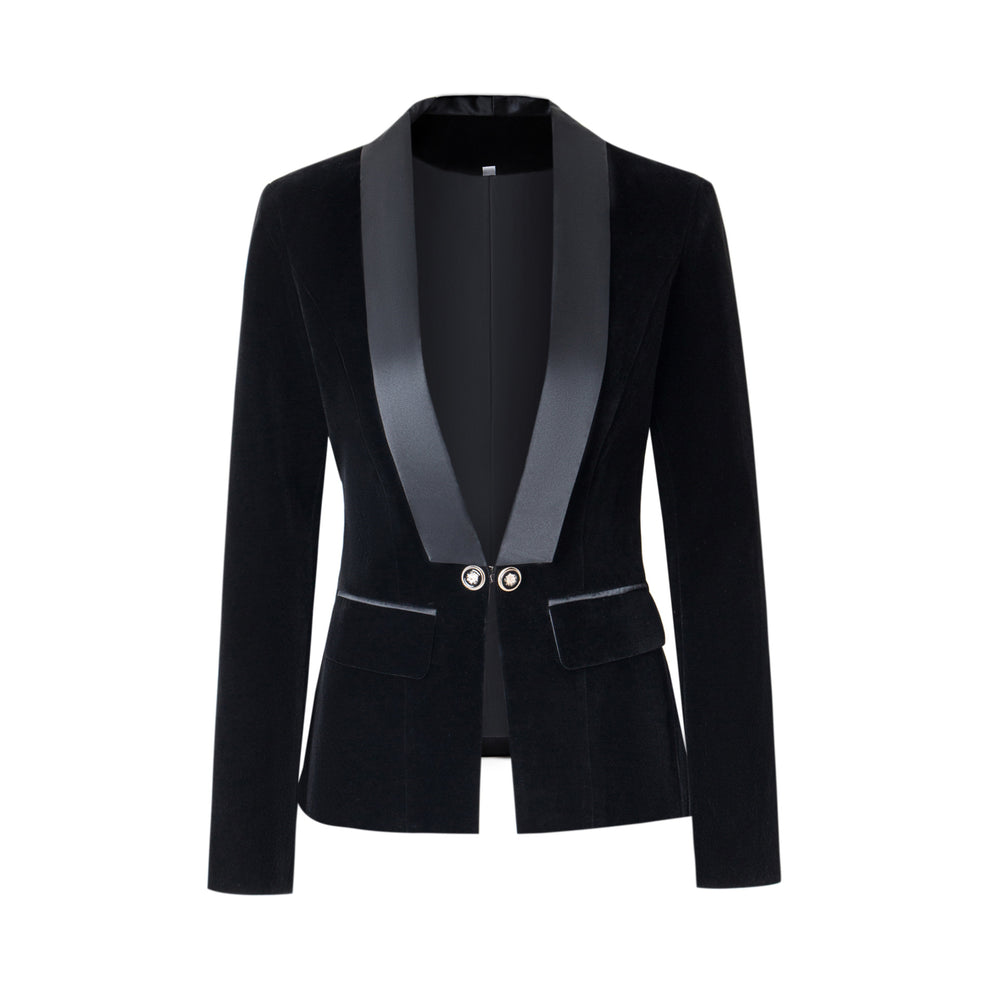 Damen Blazerjacke mit glänzenden Akzenten und strukturiertem Schnitt R&B