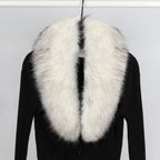 Damen Luxus Kunstfell Schal R&B
