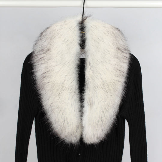 Damen Luxus Kunstfell Schal R&B